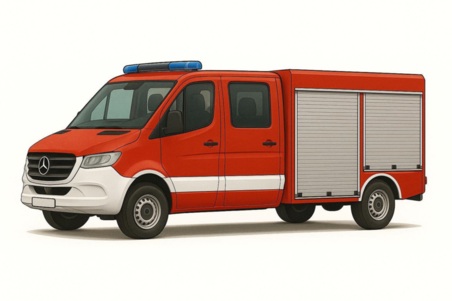 Lekki samochód ratowniczo-gaśniczy Na podwoziu IVECO DAILY DMC 5500 kg